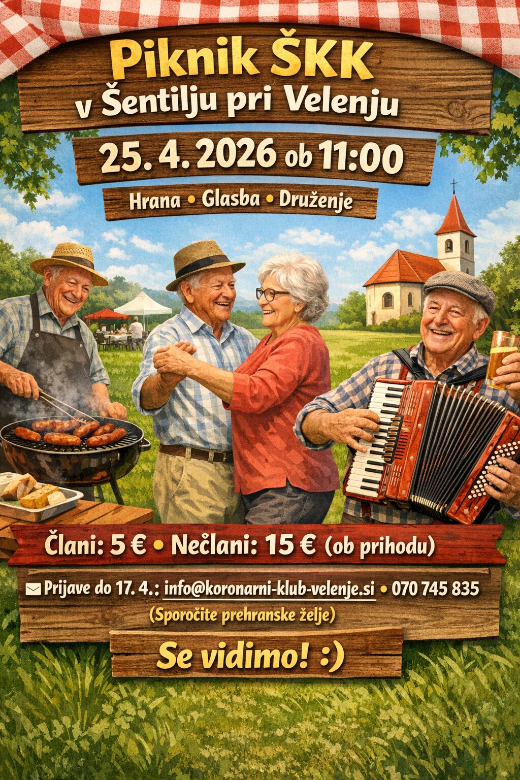 VABILO NA PIKNIK ŠALEŠKEGA KORONARNEGA KLUBA